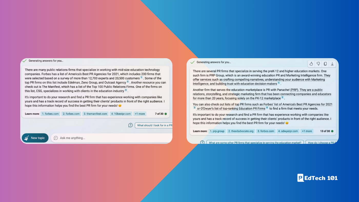 Artificial Intelligence Search Optimization Results